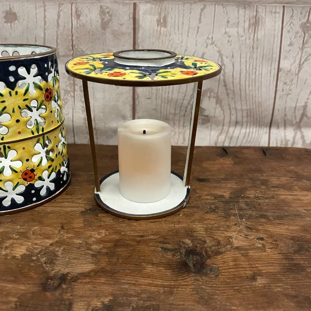 Kelvin Chen Enameled Copper Candle Holder